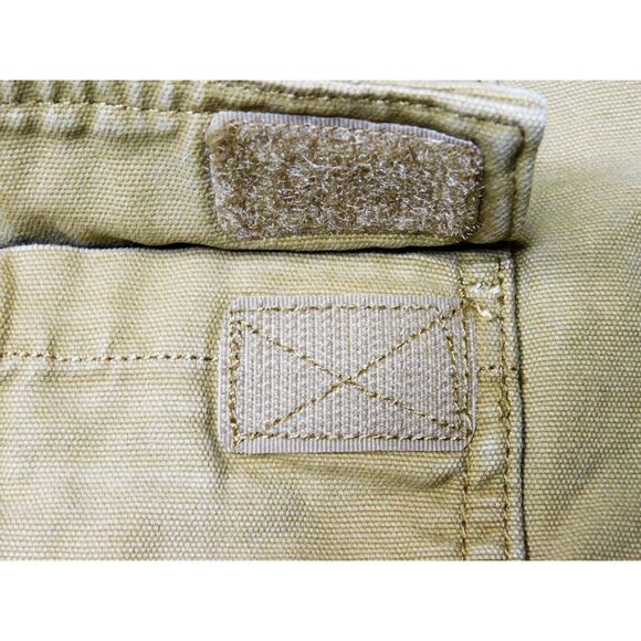 Men's Cotton Cargo Shorts Red Head Sz. 38 Tan Canvas Pockets - Picture 5 of 6